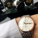 Best Quality Jaeger-LeCoultre Master 2-Tone Rose Gold White Dial Watch 42mm